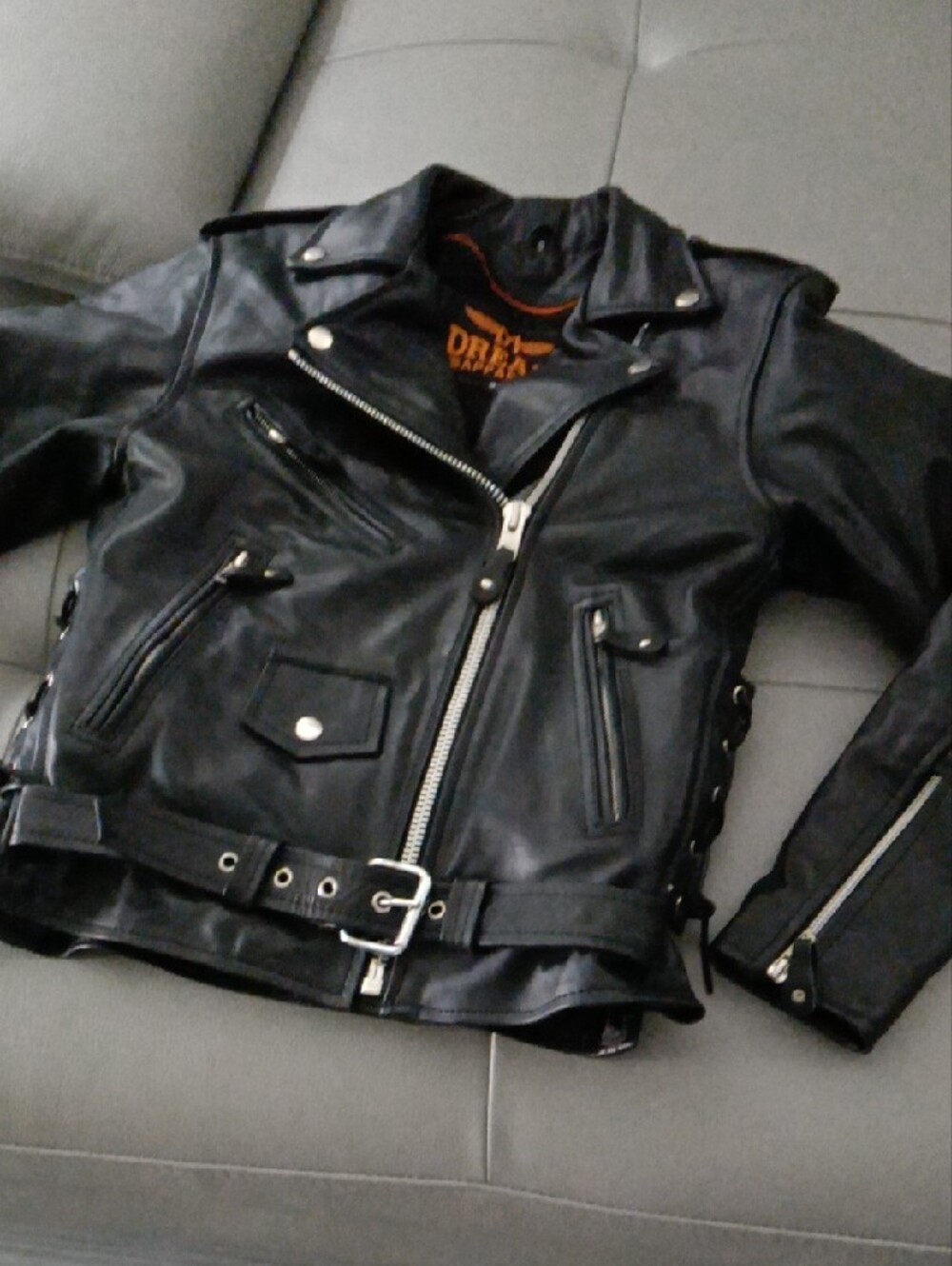 NEW Genuine Leather Ladies Biker Jacket